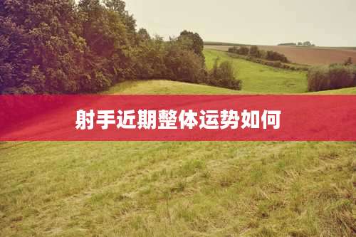 射手近期整体运势如何