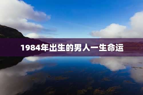 1984年出生的男人一生命运