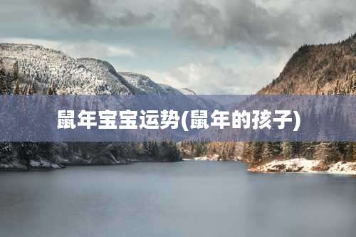 鼠年宝宝运势(鼠年的孩子)