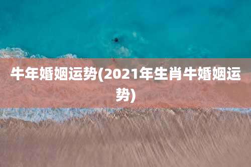 牛年婚姻运势(2021年生肖牛婚姻运势)