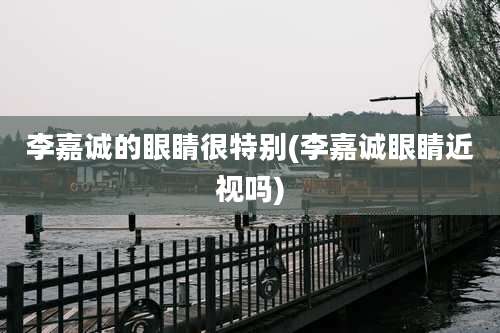 李嘉诚的眼睛很特别(李嘉诚眼睛近视吗)