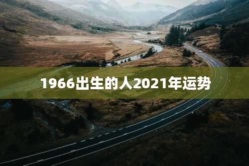 1966出生的人2021年运势