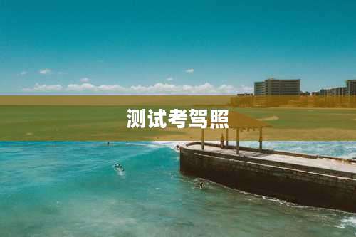测试考驾照