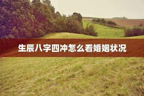 生辰八字四冲怎么看婚姻状况