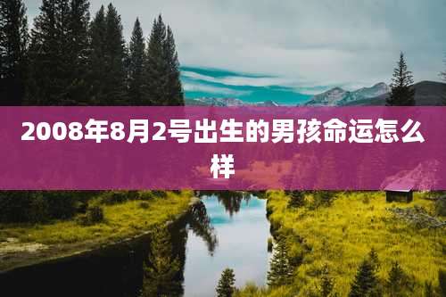 2008年8月2号出生的男孩命运怎么样