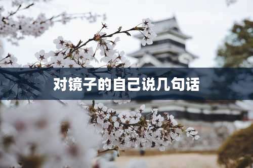 对镜子的自己说几句话