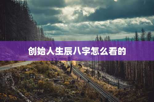 创始人生辰八字怎么看的