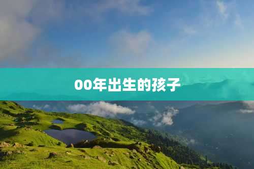 00年出生的孩子