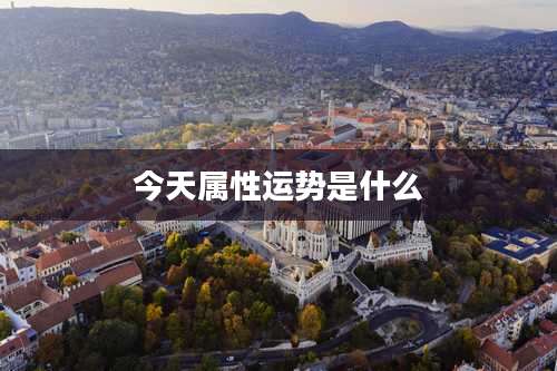 今天属性运势是什么