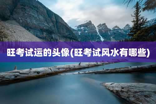 旺考试运的头像(旺考试风水有哪些)