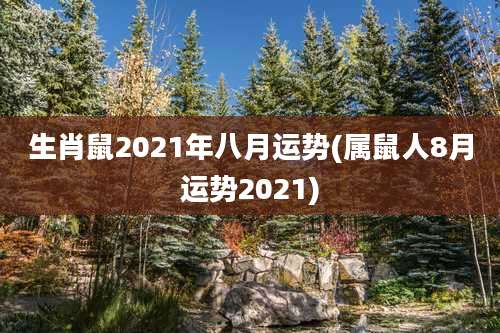 生肖鼠2021年八月运势(属鼠人8月运势2021)