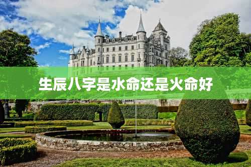 生辰八字是水命还是火命好