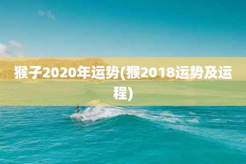 猴子2020年运势(猴2018运势及运程)