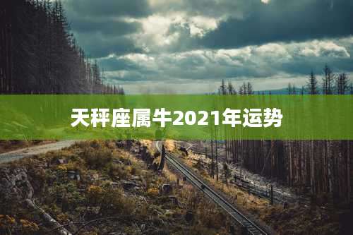 天秤座属牛2021年运势