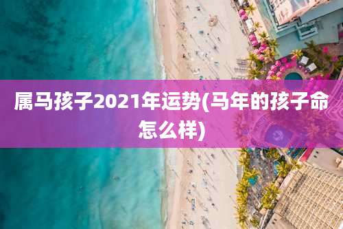 属马孩子2021年运势(马年的孩子命怎么样)