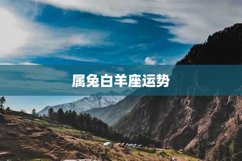 属兔白羊座运势