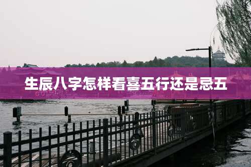 生辰八字怎样看喜五行还是忌五