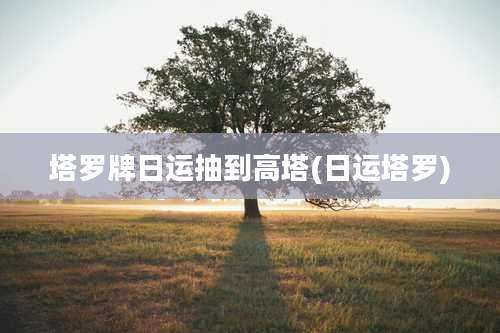 塔罗牌日运抽到高塔(日运塔罗)