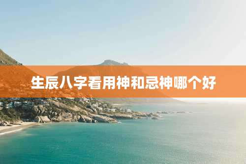 生辰八字看用神和忌神哪个好