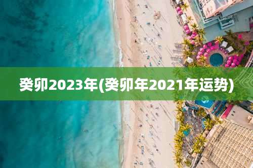 癸卯2023年(癸卯年2021年运势)