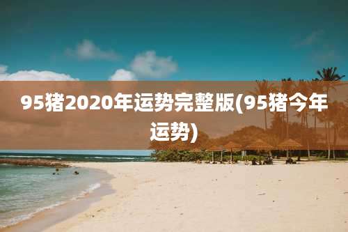 95猪2020年运势完整版(95猪今年运势)