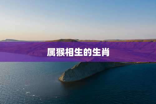 属猴相生的生肖