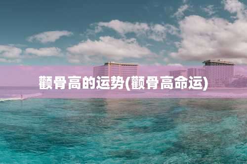 颧骨高的运势(颧骨高命运)