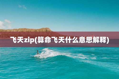 飞天zip(算命飞天什么意思解释)