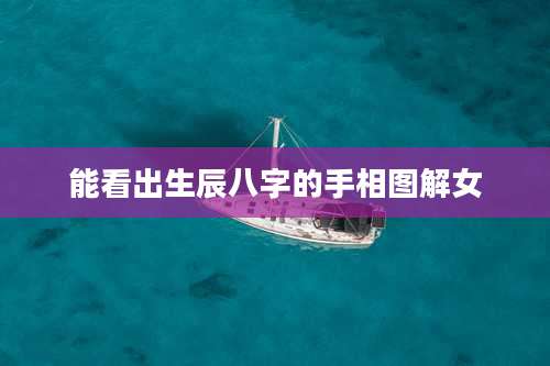 能看出生辰八字的手相图解女
