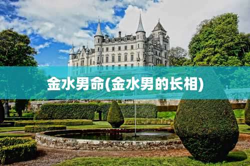 金水男命(金水男的长相)