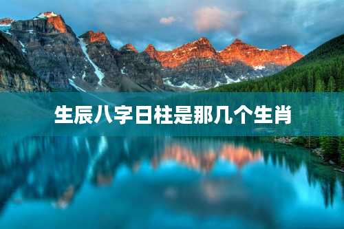 生辰八字日柱是那几个生肖