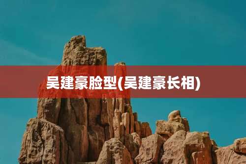 吴建豪脸型(吴建豪长相)