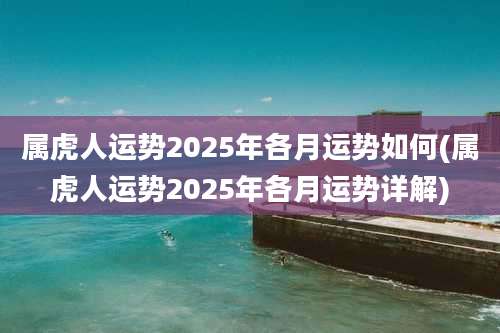 属虎人运势2025年各月运势如何(属虎人运势2025年各月运势详解)