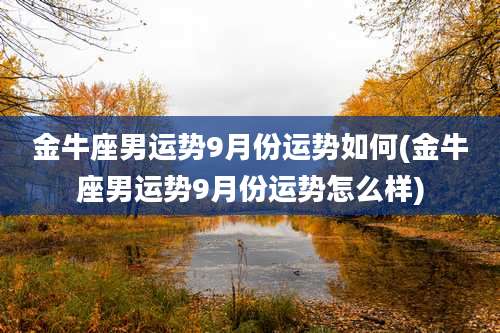 金牛座男运势9月份运势如何(金牛座男运势9月份运势怎么样)
