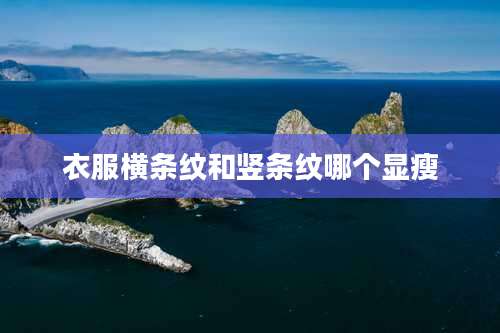 衣服横条纹和竖条纹哪个显瘦