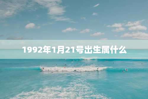 1992年1月21号出生属什么