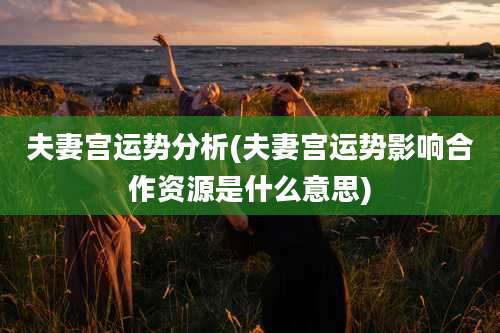 夫妻宫运势分析(夫妻宫运势影响合作资源是什么意思)