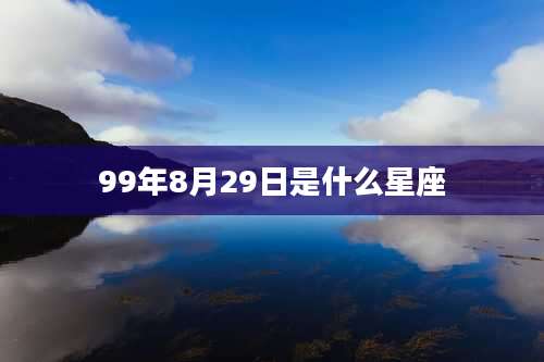 99年8月29日是什么星座
