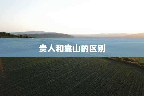 贵人和靠山的区别