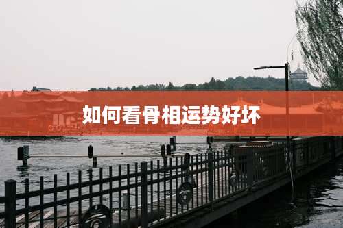 如何看骨相运势好坏