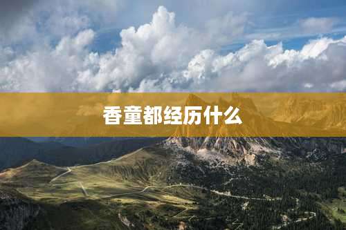 香童都经历什么