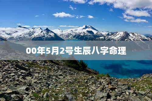 00年5月2号生辰八字命理