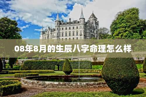 08年8月的生辰八字命理怎么样