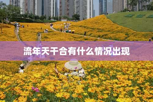 流年天干合有什么情况出现