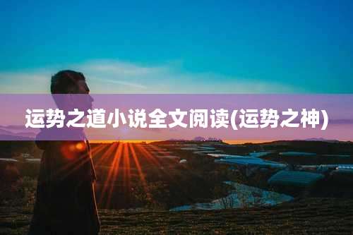 运势之道小说全文阅读(运势之神)