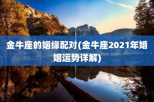 金牛座的姻缘配对(金牛座2021年婚姻运势详解)