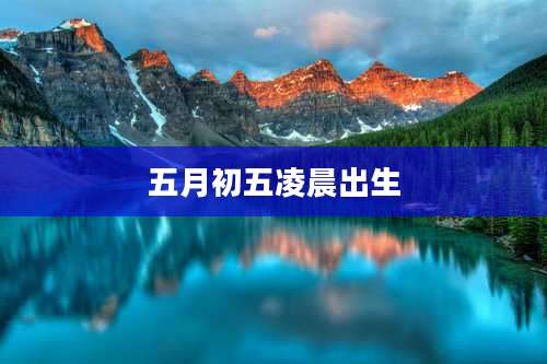 五月初五凌晨出生