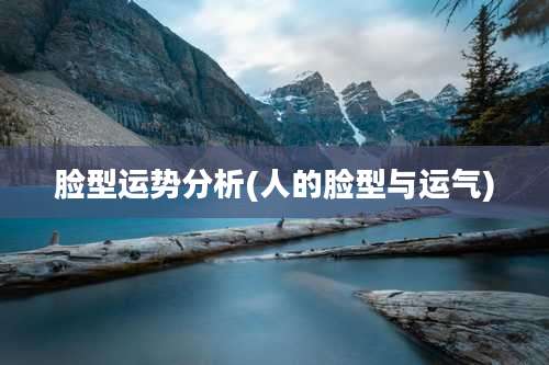 脸型运势分析(人的脸型与运气)