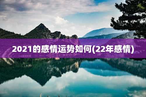 2021的感情运势如何(22年感情)