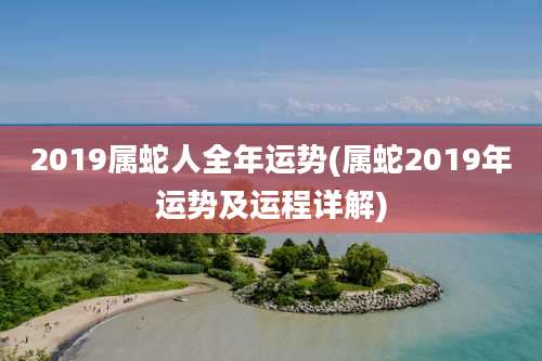 2019属蛇人全年运势(属蛇2019年运势及运程详解)